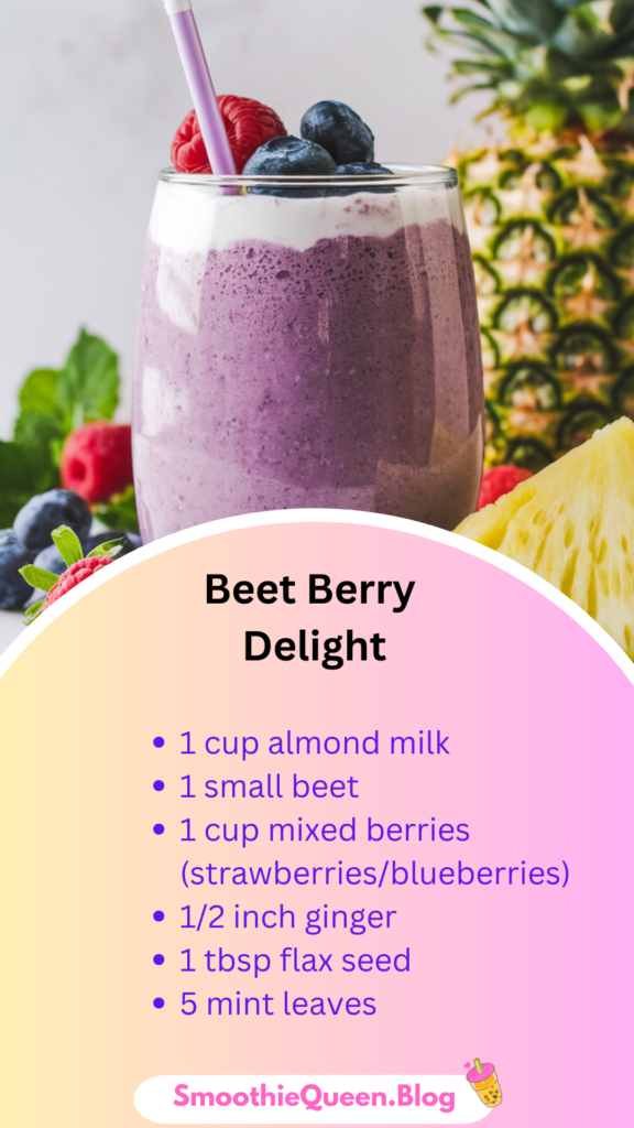 Beet Berry smoothie delight